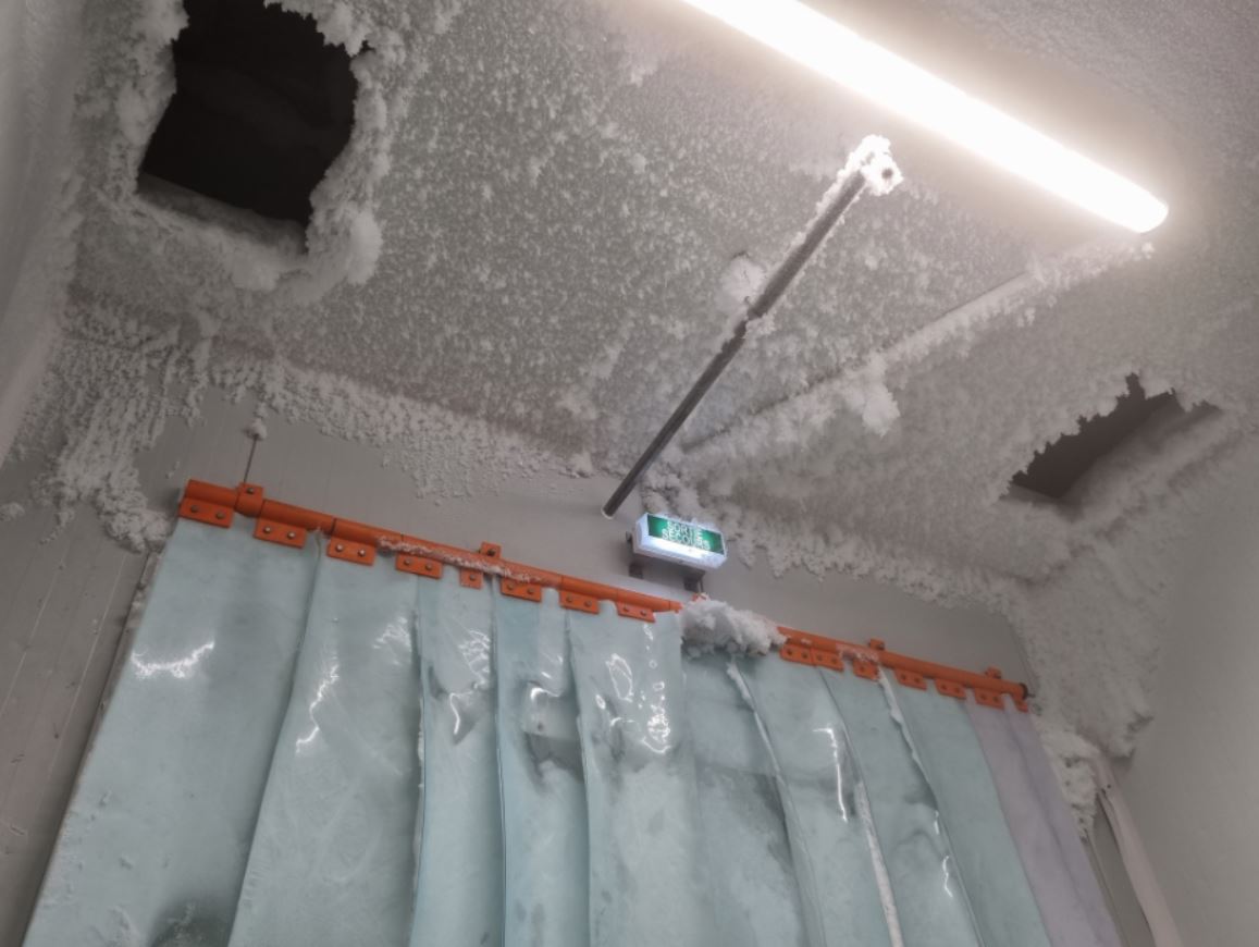 DESSICA déshumidification givre dans une chambre froide a – 20 °c sur un quai